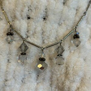 Antique Crystal necklace. 17 1/2 inch in length.
